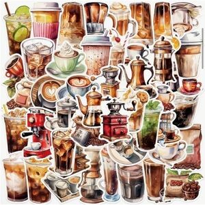 Coffee Lover Sticker Pack, 50 Stickers New